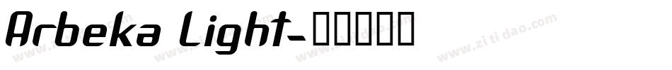 Arbeka Light字体转换